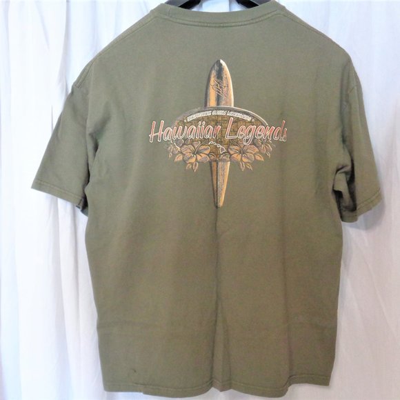 MENS 2XL HAWAIIAN LEGENDS NORTHSHORE HAWAII ISLANDS DESTINATION TEE SHIRT - Picture 2 of 2